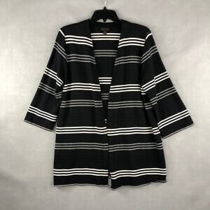 J. Jill Women's Large Petitie Wearever Collection Open Front Cardigan